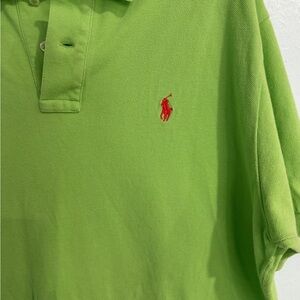 Large polo by Ralph Lauren Men's Lime Green Shirt